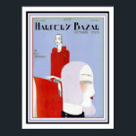 Harper's Bazar Art Deco Deckposter 12 x 16 Poster<br><div class="desc">Nice,  Art Deco,  themed cover for Hapers Bazar October 1929 . Plakatmaßnahmen 12 x 16</div>