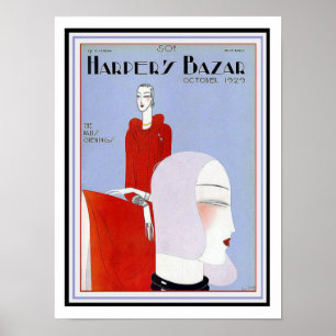 Harper's Bazar Art Deco Deckposter 12 x 16 Poster