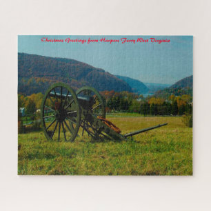 Harpers Ferry Alte Kanone. West Virginia. Puzzle