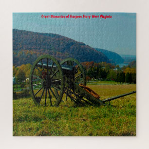 Harpers Ferry Alte Kanone. West Virginia. Puzzle