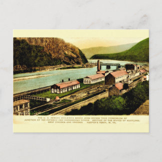 Harpers Ferry Armory Vintag Reproduction Postcard Postkarte