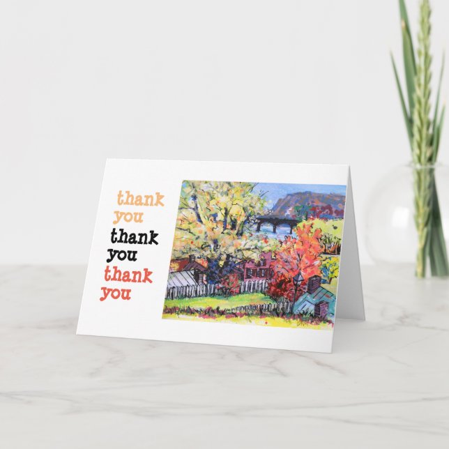 Harpers Ferry Crossing #130707 Dankeskarte (Vorderseite)