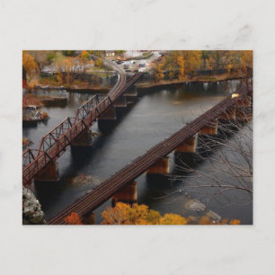 Harpers Ferry im Herbst Postkarte