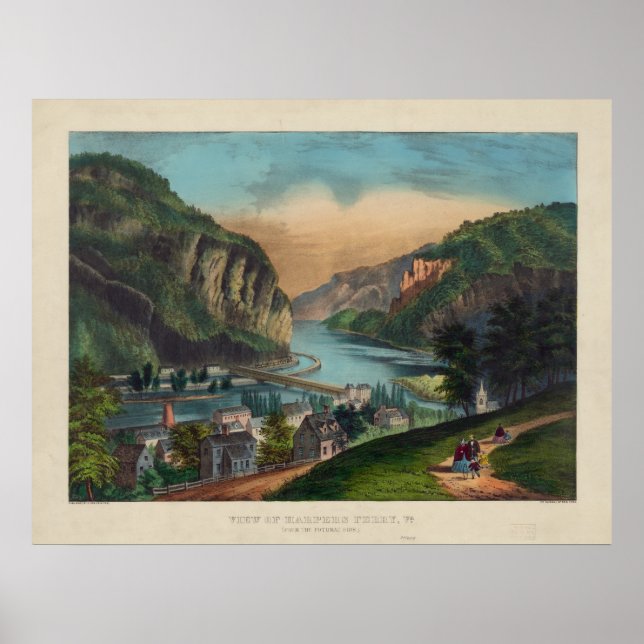 Harpers Ferry Jefferson Landkreis West Virginia 18 Poster (Vorne)
