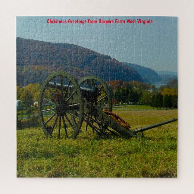 Harpers Ferry Old Cannon. West Virginia. Jigsaw Pu Puzzle (Vertikal)