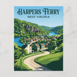 Harpers Ferry USA -> Harpers Ferry Vereinigte Staa Postkarte
