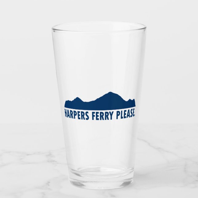 Harpers Ferry West Virginia Bitte Glas (Vorderseite)