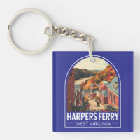 Harpers Ferry West Virginia Reiseplan Vintag