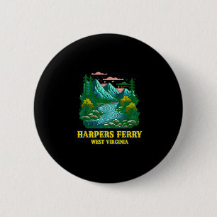 Harpers ferry west virginia vintage Berg Fluss Button