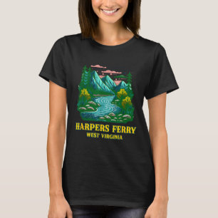 Harpers ferry West Virginia Vintage Berg Fluss T-Shirt