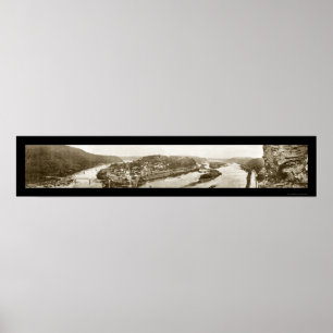 Harpers Ferry WV Foto 1912 Poster