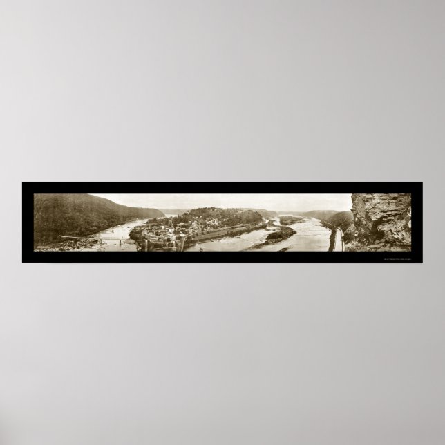 Harpers Ferry WV Foto 1912 Poster (Vorne)