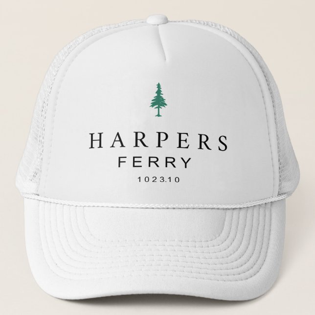 Harpers Ferry, WV Truckers Hat Truckerkappe (Vorderseite)