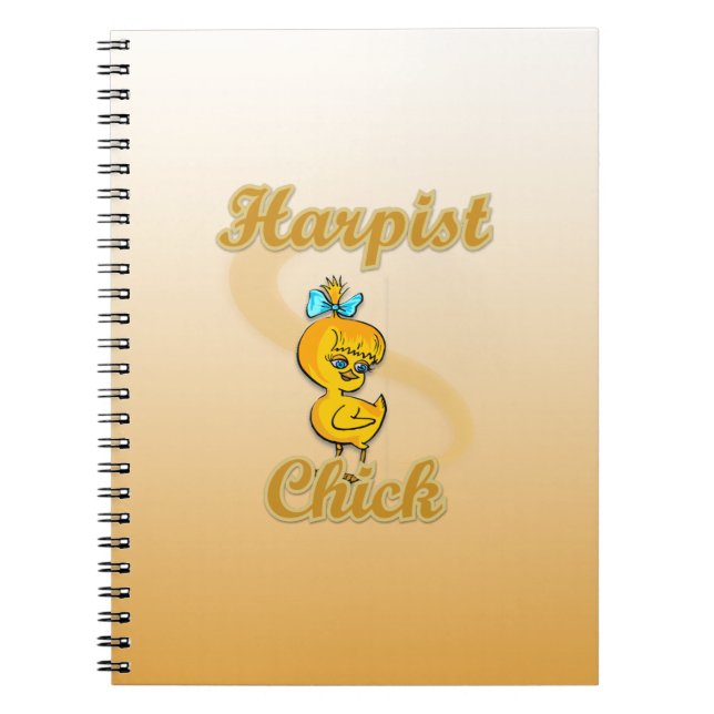 Harpist Chick Notizblock (Vorderseite)
