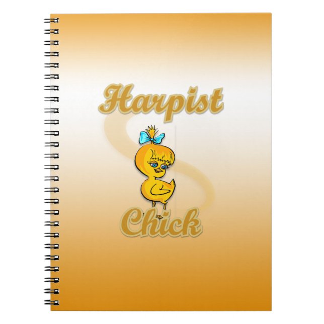 Harpist Chick Notizblock (Vorderseite)