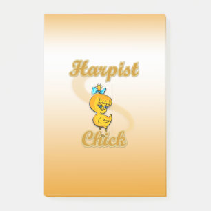 Harpist Chick Post-it Klebezettel