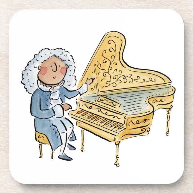 Harpsichord Getränkeuntersetzer (Vorderseite)