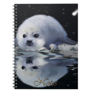 Harpsiegel, Aurora & Ice Floß Wildlife Notebook Notizblock