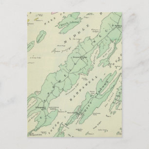 Harpswell, angrenzende Inseln Postkarte