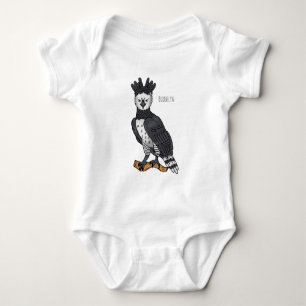 Harpy-Adler-Cartoon Baby Strampler