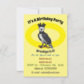 Harpy-Adler-Cartoon Einladung