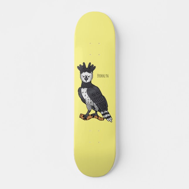Harpy-Adler-Cartoon Skateboard (Vorne)