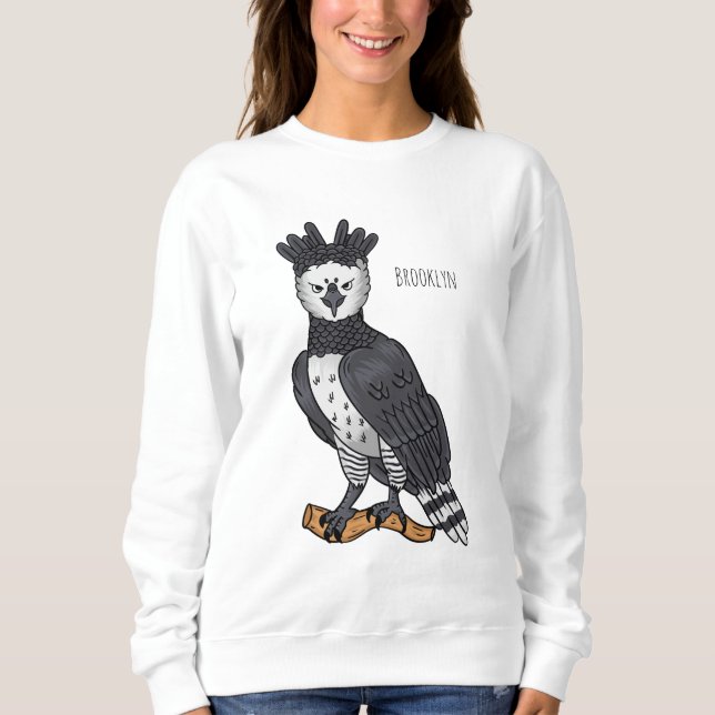 Harpy-Adler-Cartoon Sweatshirt (Vorderseite)