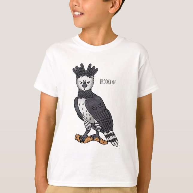 Harpy-Adler-Cartoon T-Shirt (Vorderseite)