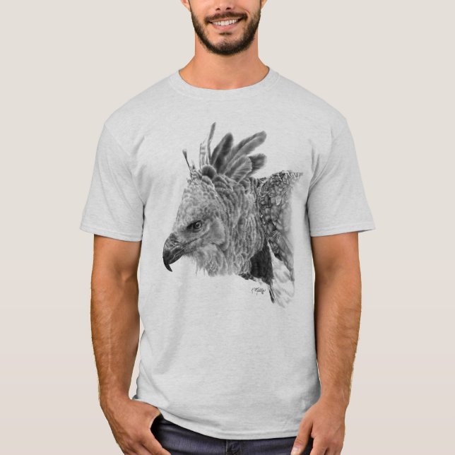 Harpy-Adler-Zeichnen T-Shirt (Vorderseite)