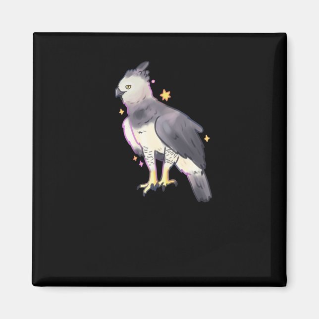 Harpy Eagle Art Sticker Magnet (Vorne)