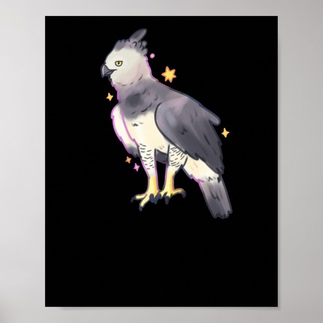 Harpy Eagle Art Sticker Poster (Vorne)