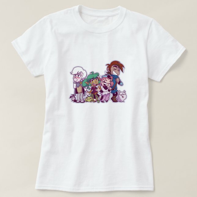 Harpy-Gee Freunde und Haustiere! T-Shirt (Design vorne)