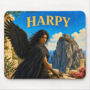 Harpy, Gothic Fantasy-Monster Mousepad
