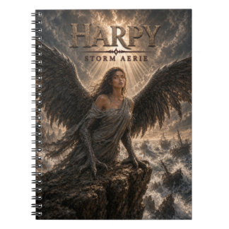 Harpy Sturm Aerie Dark Cinema Notizblock
