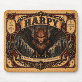 Harpy, Vintage-Zirkus-Monster Mousepad
