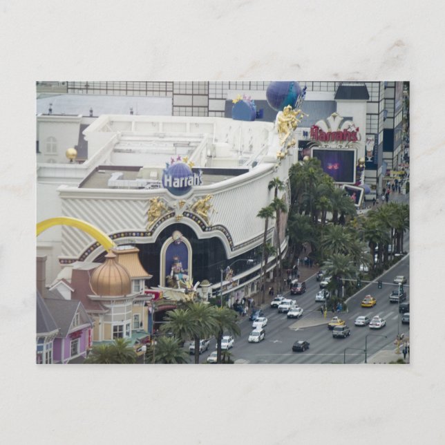 Harrah's Las Vegas Aerial View Postkarten (Vorderseite)
