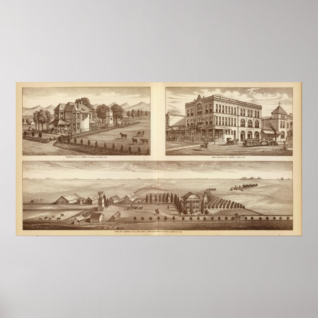 Harrell ranches, bank, Visalia, Cal Poster (Vorne)