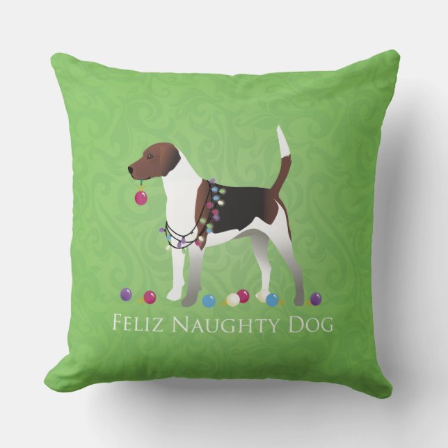 Harrier Christmas Design Kissen (Vorderseite)