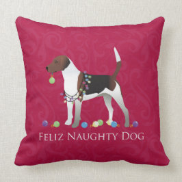 Harrier Dog Christmas Design Kissen