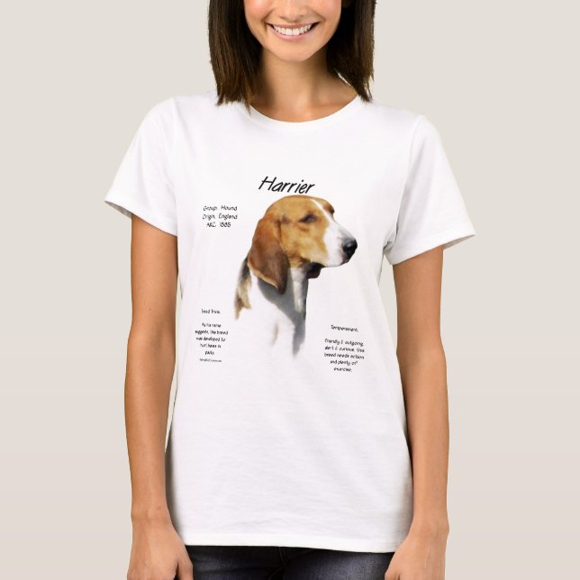 Harrier History Design T-Shirt (Vorderseite)