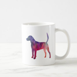 Harrier Hound Dog Geometric Pattern Silhouette Tasse