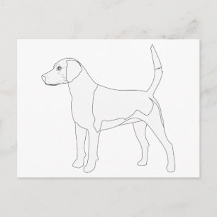 Harrier ist für die Farbgestaltung bereit Postkarte