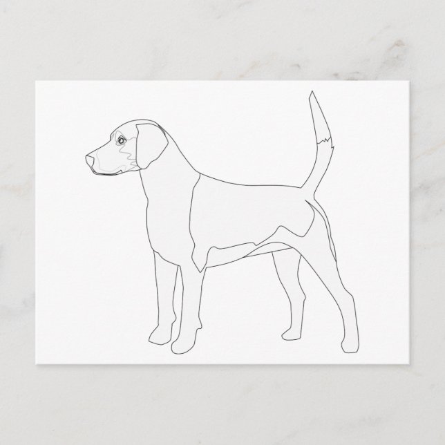 Harrier ist für die Farbgestaltung bereit Postkarte (Vorderseite)