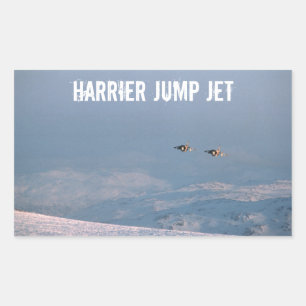 Harrier Jump Jet Rechteckiger Aufkleber