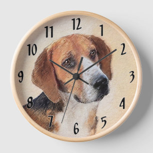 Harrier-Malerei - Süße originelle Hundekunst Uhr