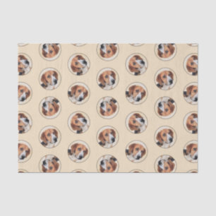 Harrier Painting Niedliche Original Hunde Kunst Seidenpapier