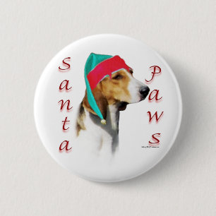 Harrier Santa Paws Button