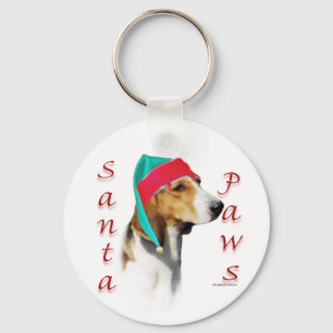 Harrier Santa Paws Schlüsselanhänger