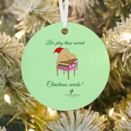 Harriet Harpsichord Christmas Carols Ornament Aus Metall