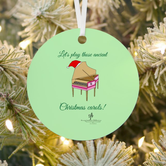 Harriet Harpsichord Christmas Carols Ornament Aus Metall (InSitu)